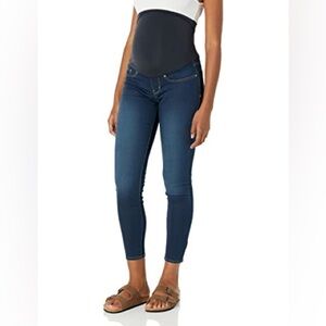 Levis Maternity Skinny Jeans Blue Wash Over-Bump Stretch Denim